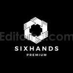 دانلود فایل لایه باز لوگو طرح شش دست نماد همکاری Six Hand Logo