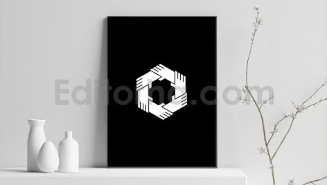 دانلود فایل لایه باز لوگو طرح شش دست نماد همکاری Six Hand Logo