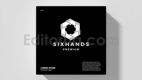 دانلود فایل لایه باز لوگو طرح شش دست نماد همکاری Six Hand Logo