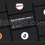 دانلود پروژه آماده داوینچی ریزالو: آیکون شبکه های اجتماعی Social Media Icons