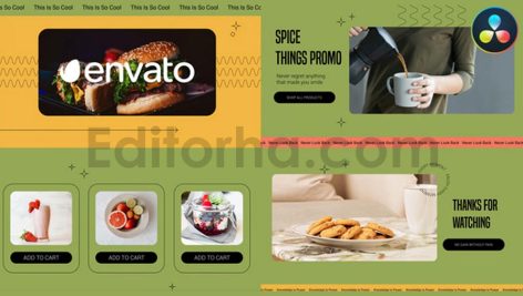 دانلود پروژه آماده داوینچی ریزالو: تبلیغ غذاها Spice Things Promo