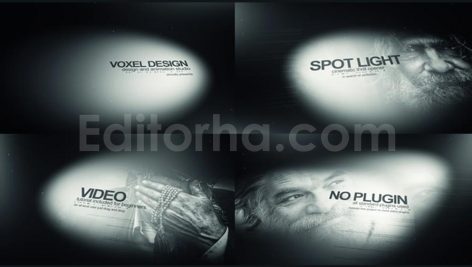پروژه افترافکت: تیتراژ تاریخی Spotlight Cinematic Title