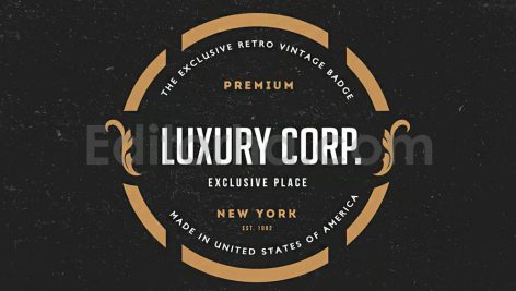 دانلود فایل لایه باز 12 برچسب و لوگو کلاسیک 12 Vintage Logos & Badges