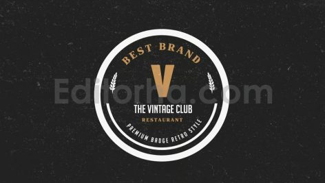 دانلود فایل لایه باز 12 برچسب و لوگو کلاسیک 12 Vintage Logos & Badges
