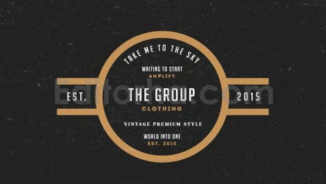 دانلود فایل لایه باز 12 برچسب و لوگو کلاسیک 12 Vintage Logos & Badges
