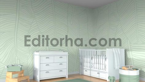 موکاپ دیواره نگاره اتاق کودک3