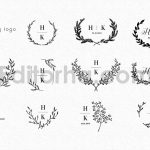 دانلود فایل لایه باز لوگو کارت دعوت عروسی Wedding logo
