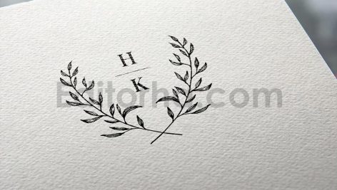 دانلود فایل لایه باز لوگو کارت دعوت عروسی Wedding logo