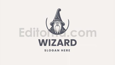 دانلود فایل لایه باز لوگوی جادوگر Wizard Logo