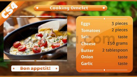 دانلود پروژه آماده افترافکت: برنامه تلویزیونی آشپزی Cooking TV