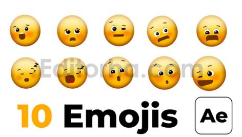 دانلود پروژه آماده افترافکت: آیکون ایموجی Emoji Icons