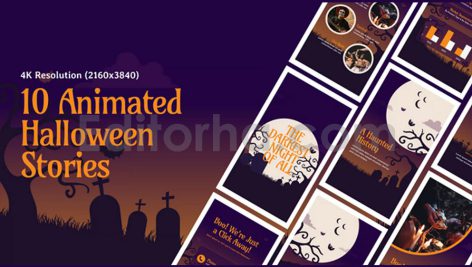 پروژه آماده افترافکت: استوری اینستاگرام هالووین Halloween Stories
