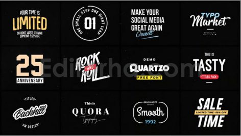 پروژه افترافکت: انیمیشن تایپوگرافی Animated Typography
