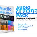 دانلود پروژه آماده افترافکت: پکیج کامل اکولایزر Audio Visualizer Pack