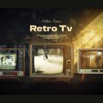 دانلود پروژه آماده افترافکت: اینترو تلویزیون قدیمی Retro Tv in Dark Room
