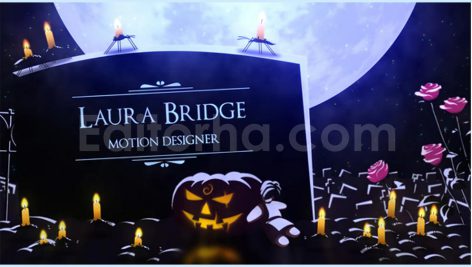 پروژه افترافکت: تایتل هالووین Halloween