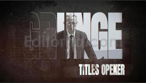 پروژه آماده افترافکت: تیتراژ و افتتاحیه فیلم همراه با موسیقی Grunge Titles Opener