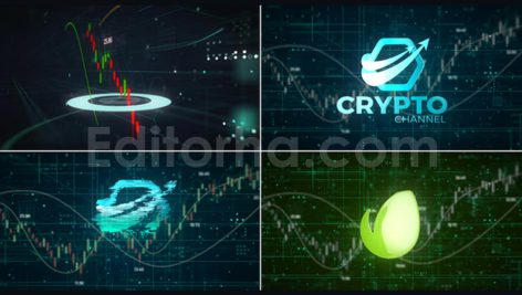دانلود پروژه آماده افترافکت: لوگوموشن ارز دیجیتال Crypto Logo Reveal
