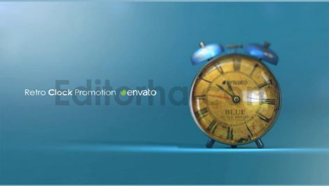 دانلود پروژه آماده افترافکت: لوگوموشن ساعت واقعی Realistic Clock Logo