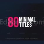 دانلود پروژه آماده افترافکت: پکیج تایتل مینیمال Minimal Titles Pack