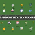 پروژه آماده داوینچی ریزالو: آیکون سه بعدی متحرک Animated 3D Icons