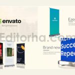 پروژه آماده داوینچی ریزالو: بنر و بیلبورد؛ معرفی کسب و کار Roll Up Presentation