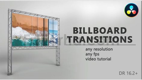 پروژه آماده داوینچی ریزالو: ترانزیشن بیلبورد Billboard Transitions
