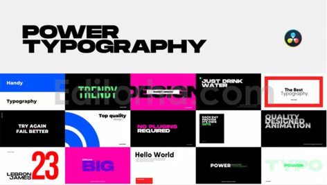 پروژه داوینچی ریزالو: تایپوگرافی Power Typography