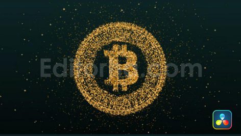 دانلود پروژه آماده داوینچی ریزالو: لوگوموشن بیت کوین Bitcoin Logo Reveal