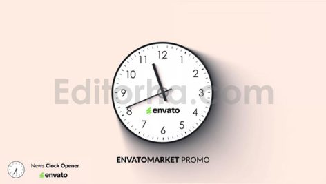 دانلود پروژه آماده داوینچی ریزالو: لوگو موشن ساعت Clock Logo