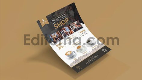 لایه باز تراکت تبلیغاتی کافی شاپ2