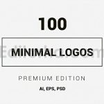 دانلود فایل لایه باز پک 100طرح لوگو مینیمال 100 Minimal Logos