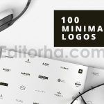 دانلود فایل لایه باز پک 100طرح لوگو مینیمال 100 Minimal Logos