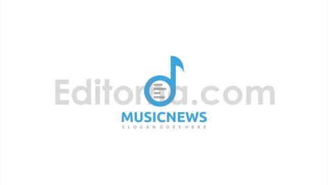 دانلود فایل لایه باز لوگو اخبار موسیقی Music News Logo