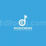 دانلود فایل لایه باز لوگو اخبار موسیقی Music News Logo