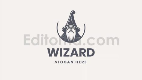 دانلود فایل لایه باز لوگوی جادوگر Wizard Logo