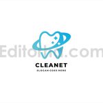 دانلود فایل لایه باز لوگو دندان و دندانپزشکی Clean Dent Logo