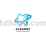 دانلود فایل لایه باز لوگو دندان و دندانپزشکی Clean Dent Logo