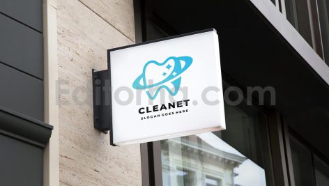 دانلود فایل لایه باز لوگو دندان و دندانپزشکی Clean Dent Logo