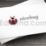 دانلود فایل لایه باز لوگو ساده با طرح کفشدوزک Nicebug Logo Template
