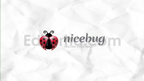 دانلود فایل لایه باز لوگو ساده با طرح کفشدوزک Nicebug Logo Template