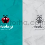 دانلود فایل لایه باز لوگو ساده با طرح کفشدوزک Nicebug Logo Template