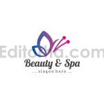 دانلود فایل لایه باز لوگو سالن زیبایی Beauty & Spa Logo