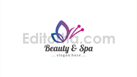 دانلود فایل لایه باز لوگو سالن زیبایی Beauty & Spa Logo