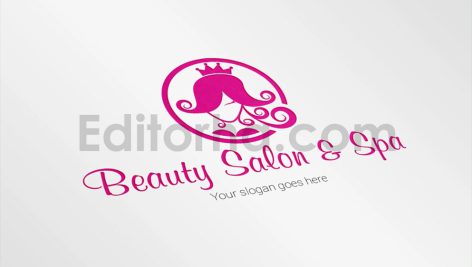 دانلود فایل لایه باز لوگو سالن زیبایی Beauty Salon & Spa - Logo Template