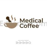 دانلود فایل لایه باز لوگو طب سنتی Medical Coffee Mortar Pestle Logo