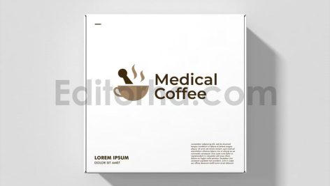 دانلود فایل لایه باز لوگو طب سنتی Medical Coffee Mortar Pestle Logo