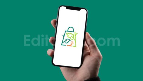 دانلود فایل لایه باز لوگو فروشگاه سبزیجات Salad Vegetable Shop Logo
