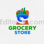 دانلود فایل لوگو فروشگاه مواد غذایی Grocery Store Logo