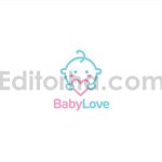 دانلود فایل لایه باز لوگو فروشگاه کودک و نوزاد Baby Love Logo